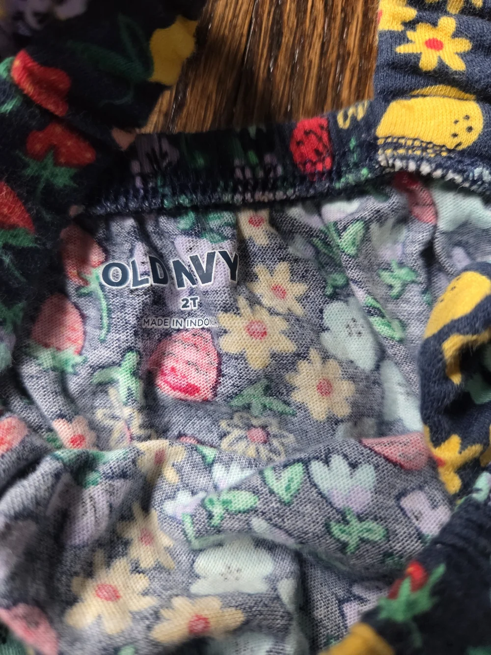 Old Navy Blue Floral Romper & White Floral Rashguard Set 2T